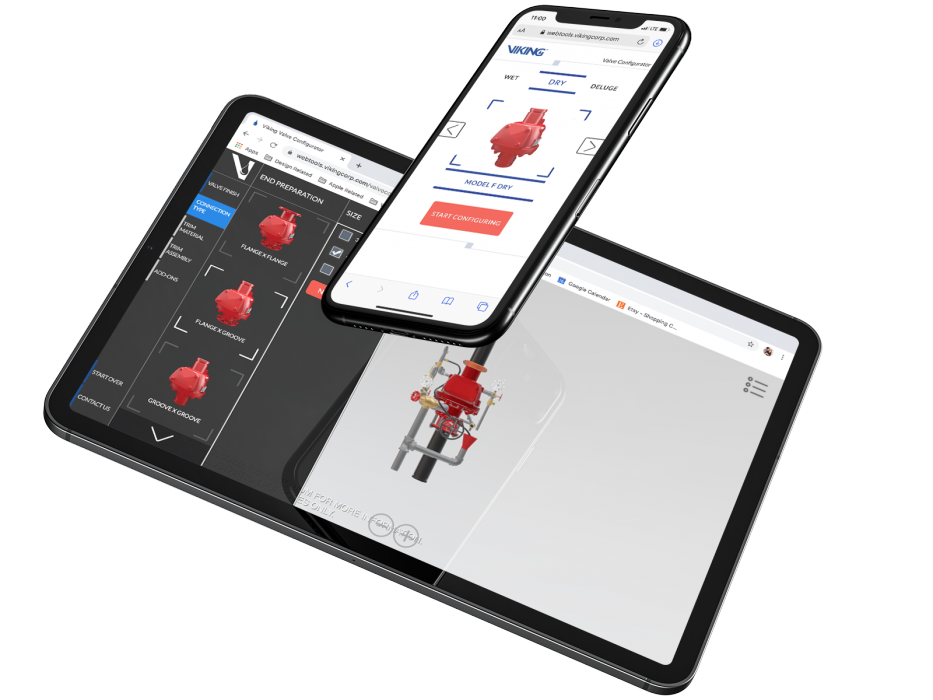 Various screen sizes, valve config